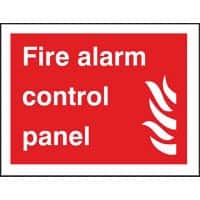 Fire Information Sign Fire Alarm Adhesive Plastic 20 x 30 cm