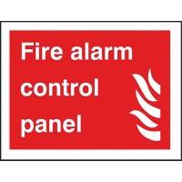 Fire Sign Fire Alarm Control Panel Plastic 20 x 30 cm