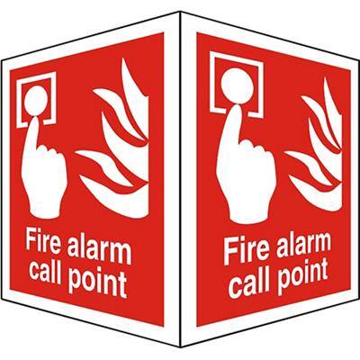 Fire Alarm Sign Vinyl 15 x 20 cm