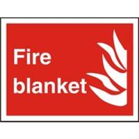 Fire Sign Fire Blanket Plastic 15 x 20 cm