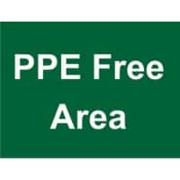 Mandatory Sign PPE Free Fluted board 45 x 60 cm