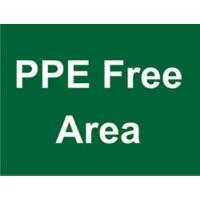 Mandatory Sign PPE Free PVC 45 x 60 cm