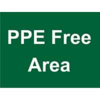 andatory Sign PPE Free Freestanding PVC (Polyvinyl Chloride) 45 x 60 cm