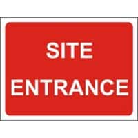 Information Sign Site Entrance Freestanding Corrugated Board 45 x 60 cm