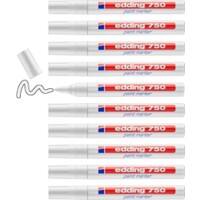 edding 750 Permanent Paint Marker White Medium Bullet 2-4 mm Pack of 10