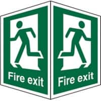 Fire Exit Sign Fire Exit Plastic 12 x 15 cm