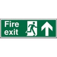 Fire Exit Sign Up Arrow Adhesive Vinyl 15 x 45 cm