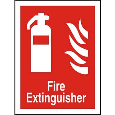 Fire Extinguisher Sign Fire Extinguisher Vinyl 20 x 15 cm