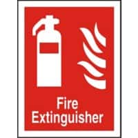 Fire Extinguisher Sign Fire Extinguisher Adhesive Vinyl 30 x 20 cm