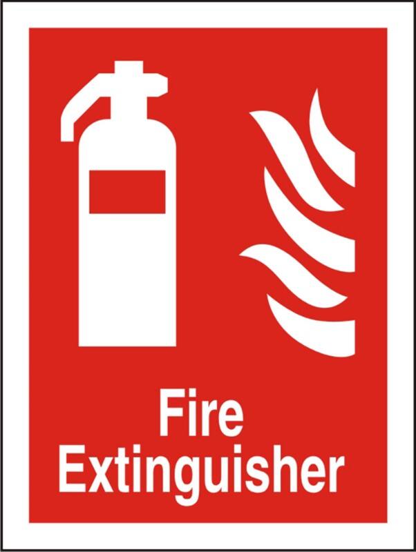 Fire Extinguisher Sign Fire Extinguisher Adhesive Plastic 60 x 40 cm