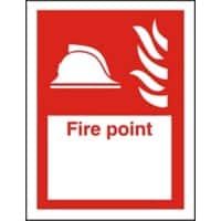 Fire Information Sign Fire Point Adhesive Vinyl 20 x 15 cm