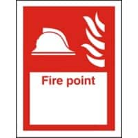 Fire Sign Fire Point Vinyl 20 x 15 cm