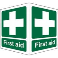 First Aid Sign First Aid Adhesive Acrylic 20 x 15 cm