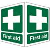 First Aid Sign Self Adhesive Acrylic 20 x 15 cm