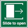 First Aid Sign Slide to Open Self-adhesive Plastic 20 x 20 cm
