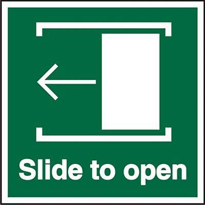 First Aid Sign Slide to Open Self-adhesive Plastic 20 x 15 cm