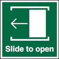 First Aid Sign Slide to Open Self-adhesive Plastic 20 x 15 cm