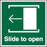 First Aid Sign Slide to Open Self-adhesive Vinyl 15 x 15 cm