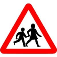Road Sign Beware Children Aluminium Composite 45 x 45 cm