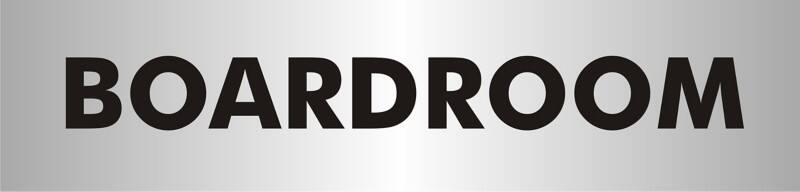 Sign Boardroom Adhesive Acrylic 4.5 x 19 cm