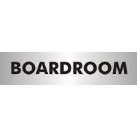 Office Sign Boardroom acrylic Silver, Black 4.5 x 19 cm