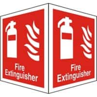 Fire Extinguisher Sign Fire Extinguisher Plastic 15 x 20 cm