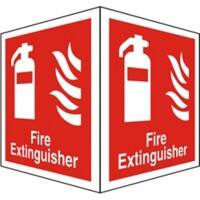 Fire Extinguisher Sign Fire Extinguisher Adhesive Plastic 15 x 20 cm
