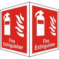 Fire Extinguisher Sign Fire Extinguisher Plastic 15 x 20 cm