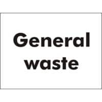 Information Sign General Waste Freestanding Corrugated Board 45 x 60 cm