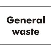 Site Sign General Waste Fluted board 45 x 60 cm