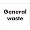 Site Sign General Waste PVC 45 x 60 cm
