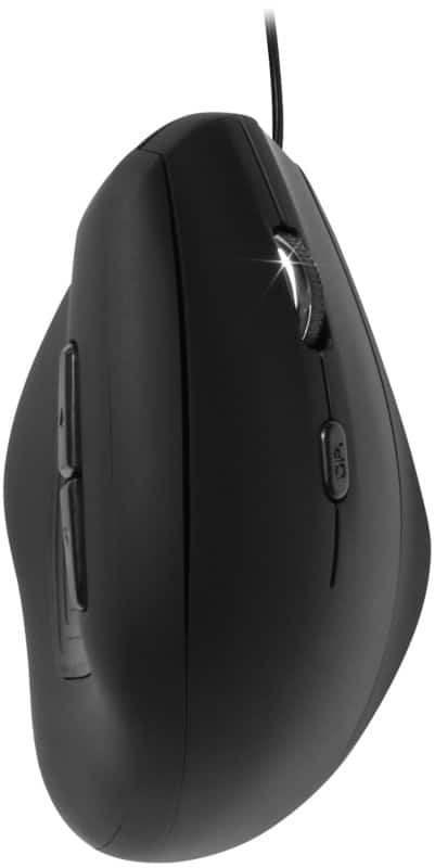 Viking Wired Ergonomic Mouse ERGO Optical For Right-Handed Users 1.5 m USB-A Cable Black