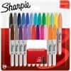 Sharpie Permanent Marker Fine Bullet 1.0 mm Assorted Pack of 24