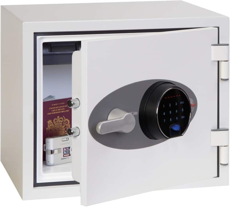 Phoenix Titan Fireproof Safe with Fingerprint Lock 19L FS1281F 360 x 410 x 365mm White