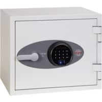 Phoenix Fire & Security Safe with Fingerprint Lock 19L FS1281F 360 x 410 x 365mm White
