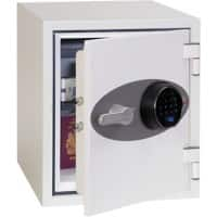 Phoenix Titan Fireproof Safe with Fingerprint Lock 25L FS1282F 410 x 350 x 430mm White