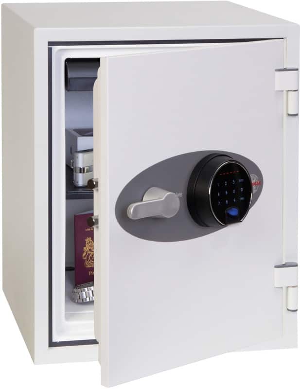 Phoenix Titan Fireproof Safe with Fingerprint Lock 36L FS1283F 515 x 400 x 440 mm White