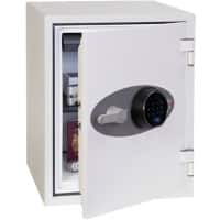 Phoenix Fire & Security Safe with Fingerprint Lock 36L FS1283F 515 x 400 x 440 mm White