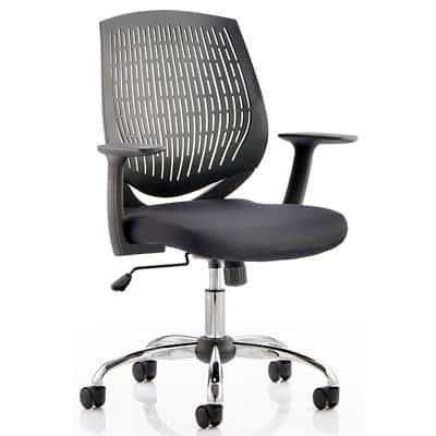 dynamic Basic Tilt Task Office Chair with Armrest and Adjustable Seat Dura Black