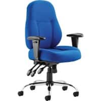dynamic Permanent Contact Task Office Chair with Adjustable Armrest and Seat Storm Blue