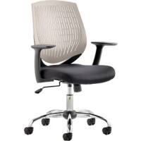 dynamic Operator Chair Basic Tilt Fabric Fixed Armrest Grey 110 kg Dura