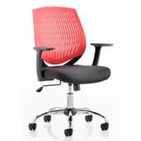 dynamic Operator Chair Basic Tilt Fabric Fixed Armrest Red 110 kg Dura