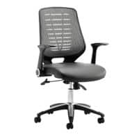 dynamic Operator Chair Synchro Tilt Mesh Fixed Armrest Black 110 kg Relay
