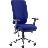 dynamic Triple Lever Ergonomic Office Chair with Adjustable Armrest and Seat Chiro High Back Stevia Blue