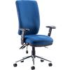 dynamic Triple Lever Task Office Chair with Adjustable Armrest and Seat Chiro High Back Blue