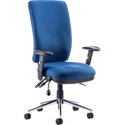 dynamic Triple Lever Task Office Chair with Adjustable Armrest and Seat Chiro High Back Blue