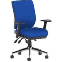 dynamic Triple Lever Ergonomic Office Chair with Adjustable Armrest and Seat Chiro Medium Back Stevia Blue