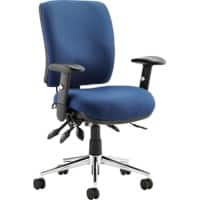 dynamic Triple Lever Task Office Chair with Adjustable Armrest and Seat Chiro Medium Back Blue