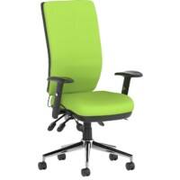 dynamic Operator Chair Synchro Tilt Fabric Height-Adjustable Armrest Green 110 kg Bespoke