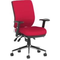 dynamic Operator Chair Synchro Tilt Fabric Height-Adjustable Armrest Red 110 kg Bespoke